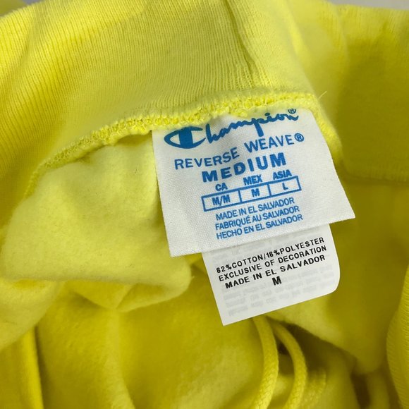 Champion Hoodie Lg & Med Shorts Set L Ink Shadow Reverse Weave Hoodie Cadmium Nw - Picture 12 of 13